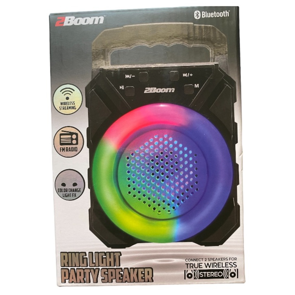 Ring Light LED Bluetooth Wireless Speaker With Box